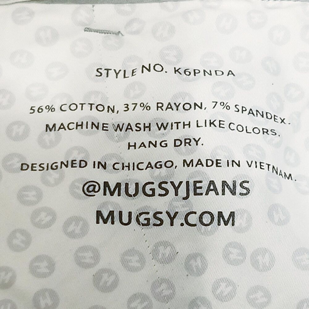 Mugsy Damens Men's Size 30x32 Light Gray Pants Stretch Chino K6PNDA (31x33) - Picture 6 of 6
